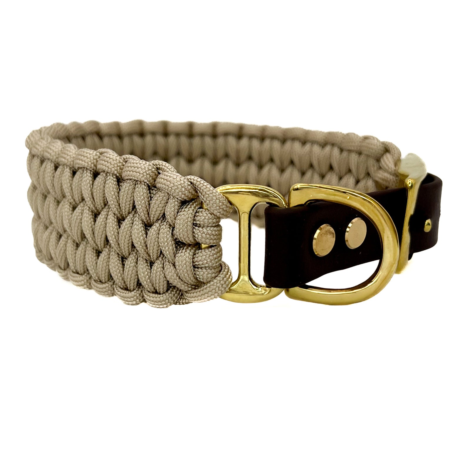 Hundehalsband Paracord FERO Caffè Latte