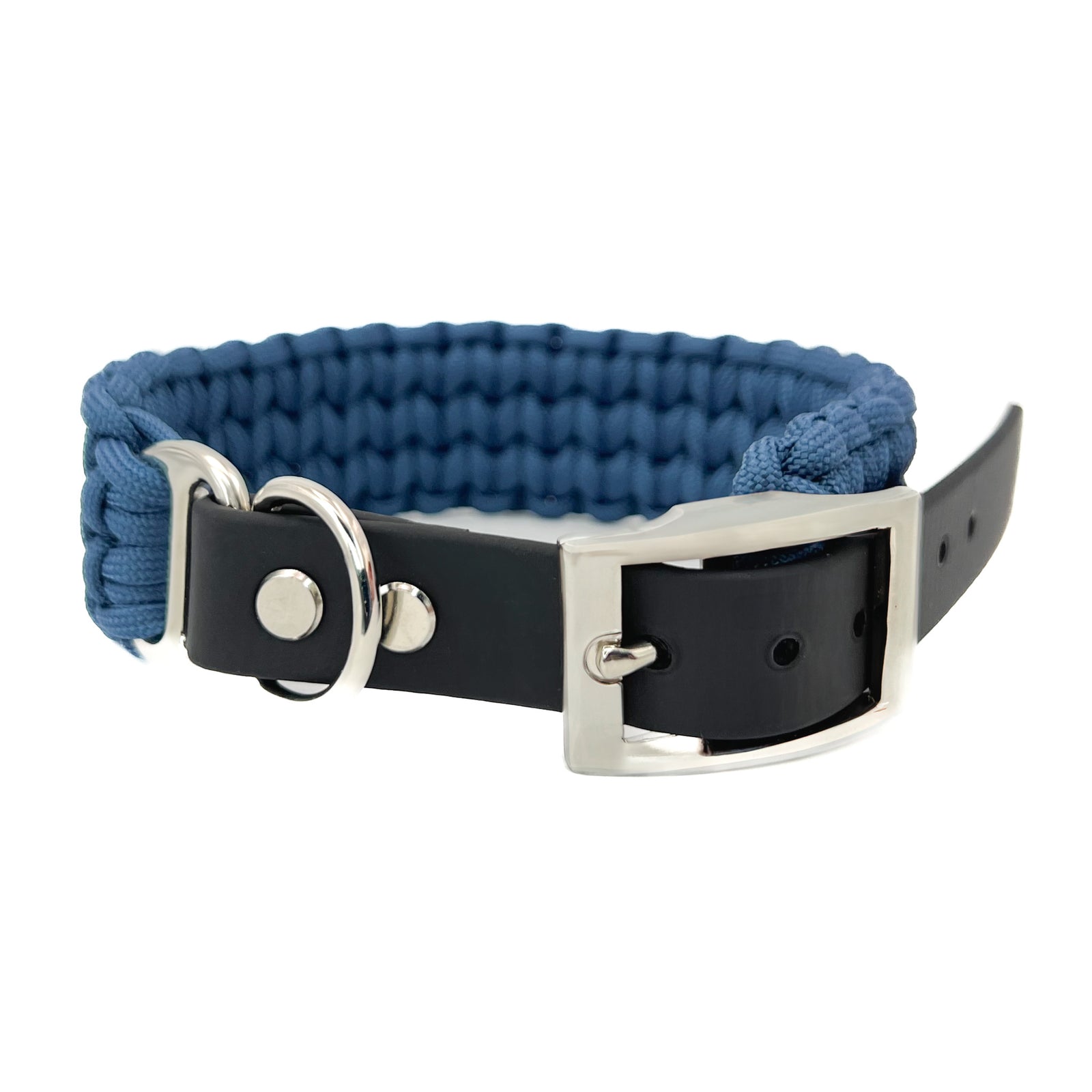 Hundehalsband Paracord FERO Storm Blue