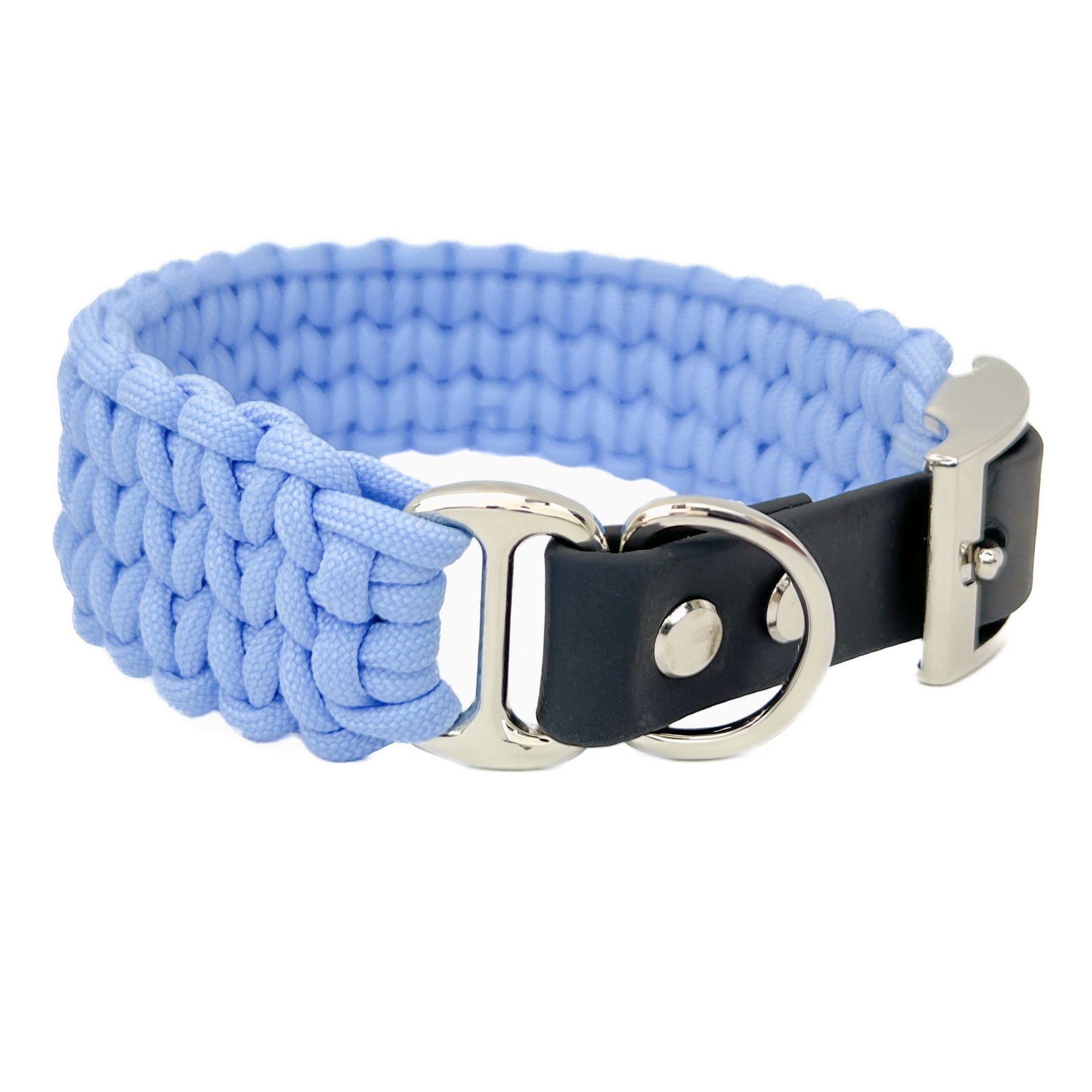 Hundehalsband Paracord FERO Ice Blue