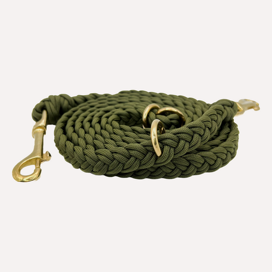 Hundeleine Paracord RUBEN Dark Olive