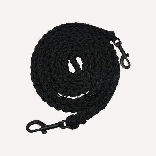 Hundeleine Paracord EDITHA Pitch Black