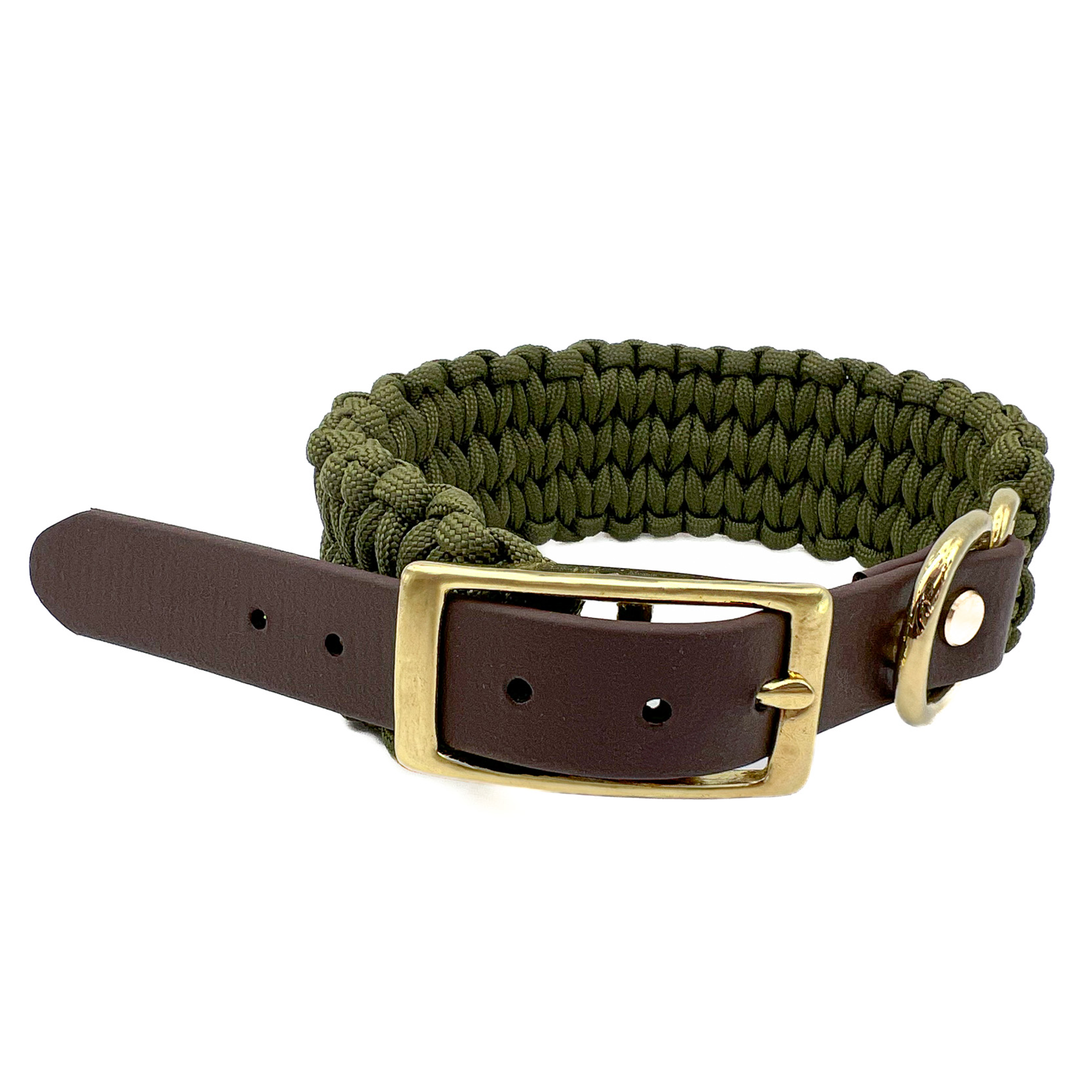 Hundehalsband Paracord FERO Dark Olive