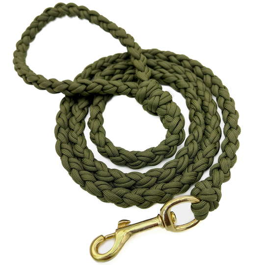 Hundeleine Paracord EDITHA Dark Olive