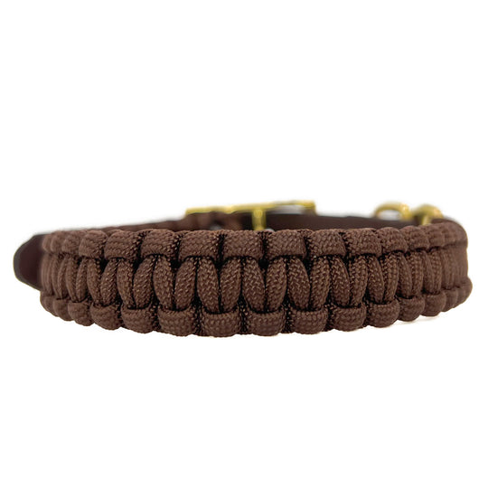 Hundehalsband Paracord CLEO Foggy Walnut