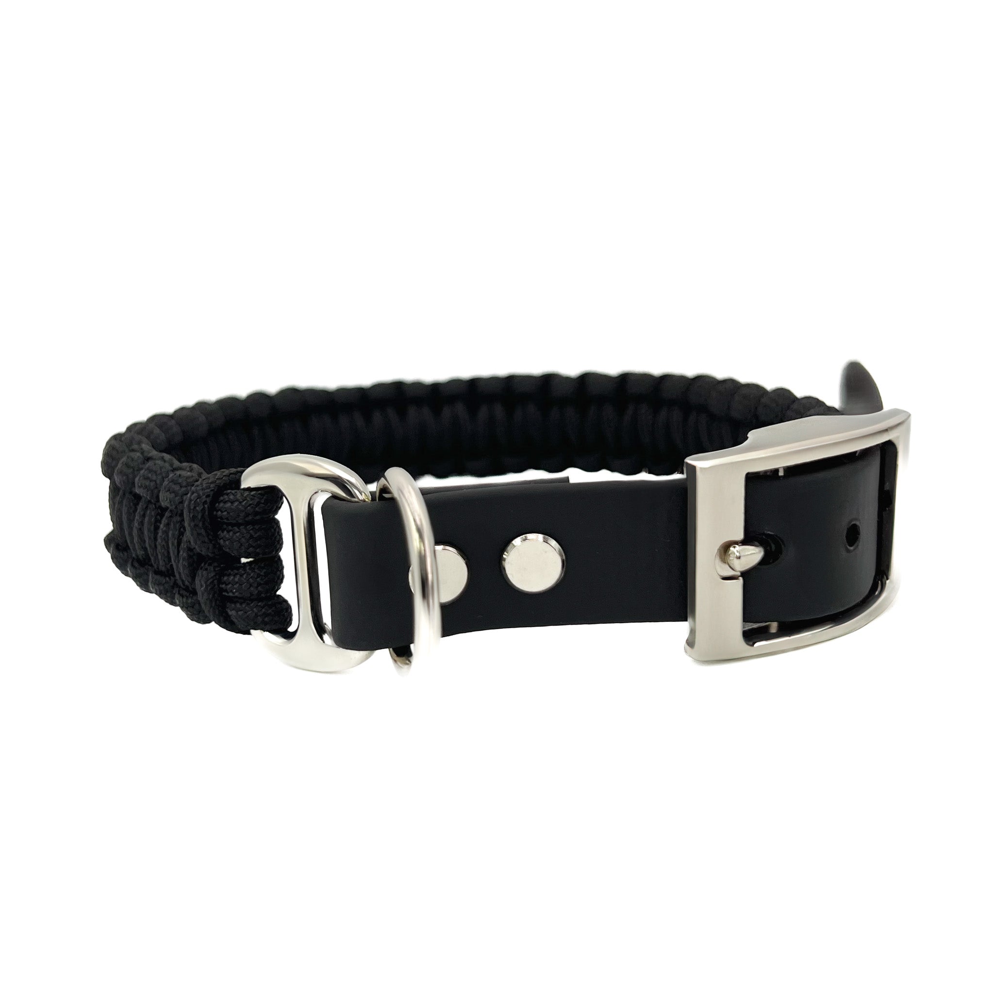 Hundehalsband Paracord CLEO Pitch Black