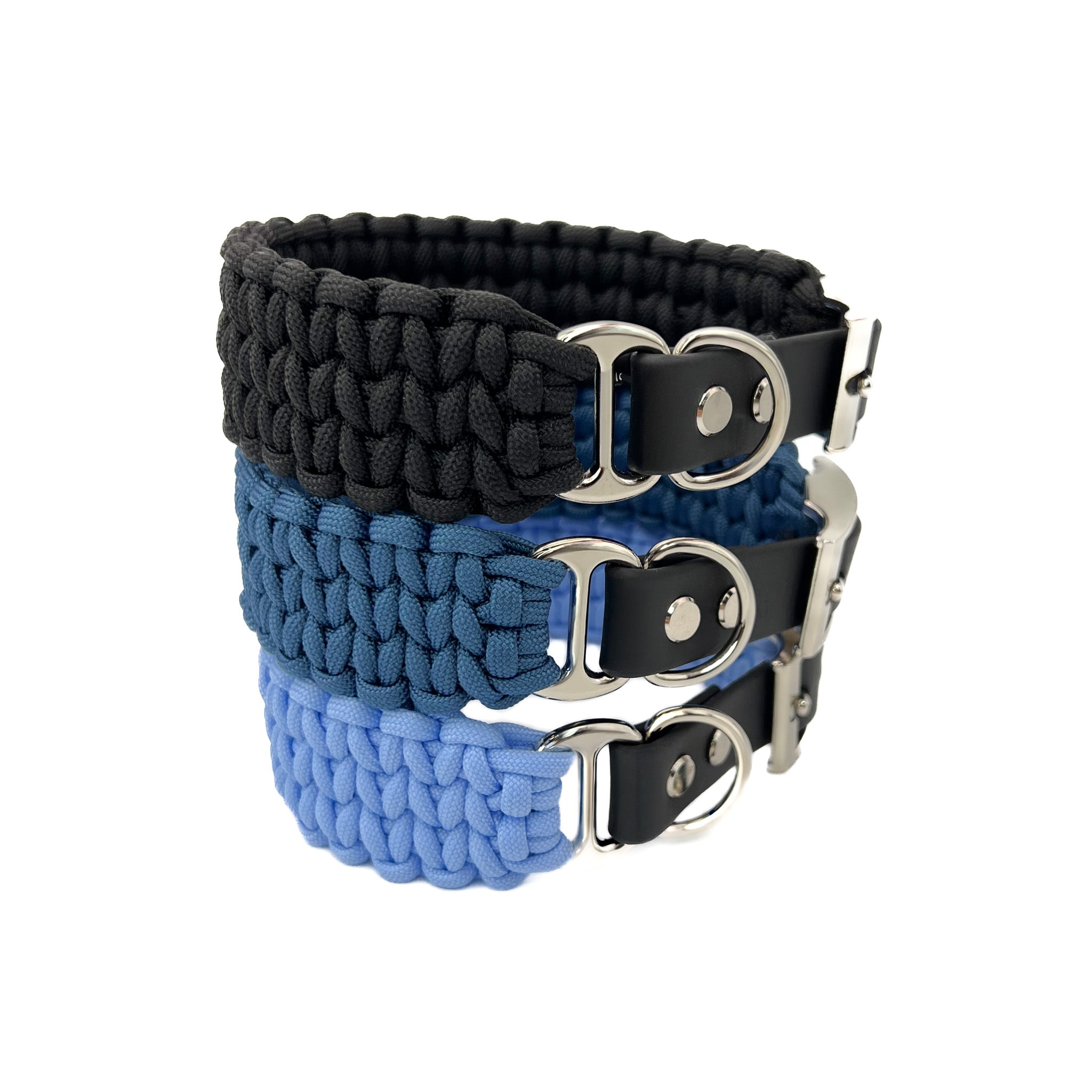 Hundehalsband Paracord FERO Ice Blue