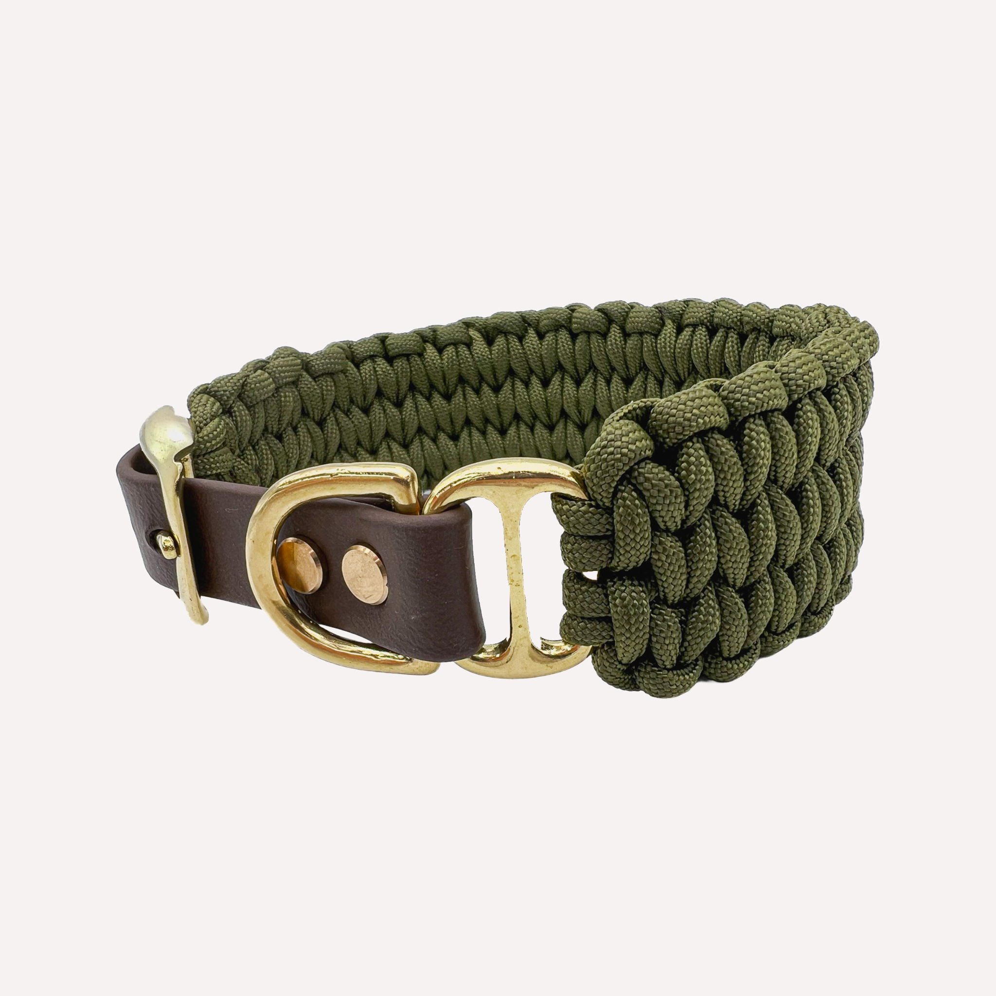 Hundehalsband Paracord FERO Dark Olive