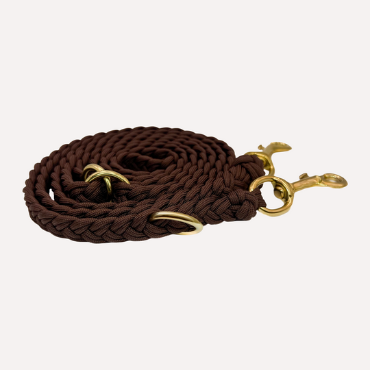 Hundeleine Paracord RUBEN Foggy Walnut