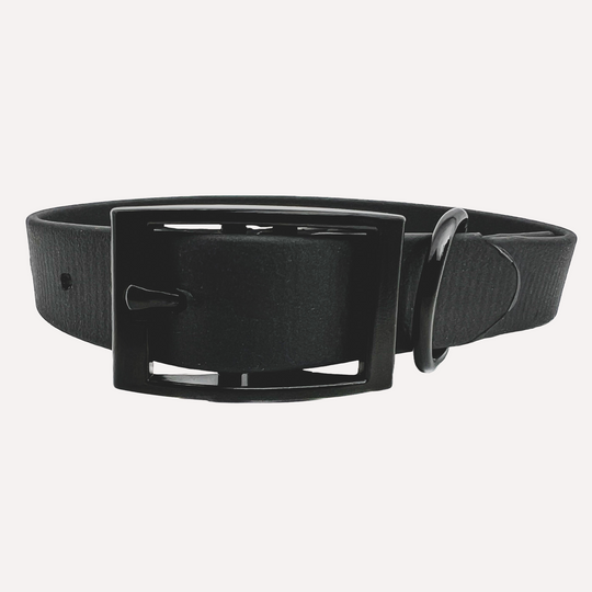 BioThane® Hundehalsband DAVI Pitch Black