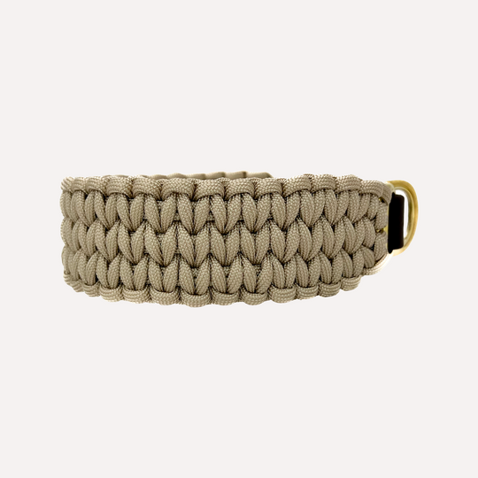 Hundehalsband Paracord FERO Caffè Latte