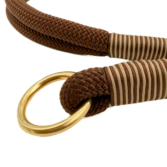 Zugstopp Hundehalsband THEO Foggy Walnut