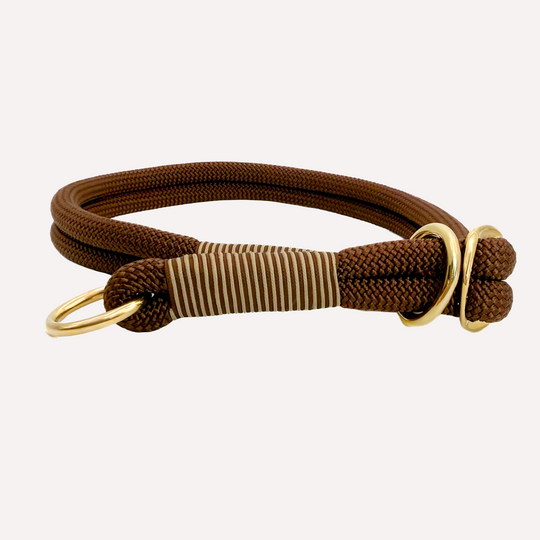 Zugstopp Hundehalsband THEO Foggy Walnut